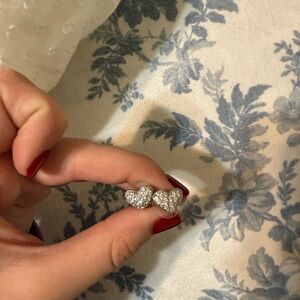 Kendra Scott Silver Heart Earrings